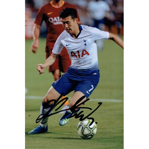 Son Heung-min Signed 8x12 Tottenham Hotspur Photograph