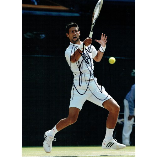Novak Djokovic Signed 16x12 Tennis Autograph Photograph