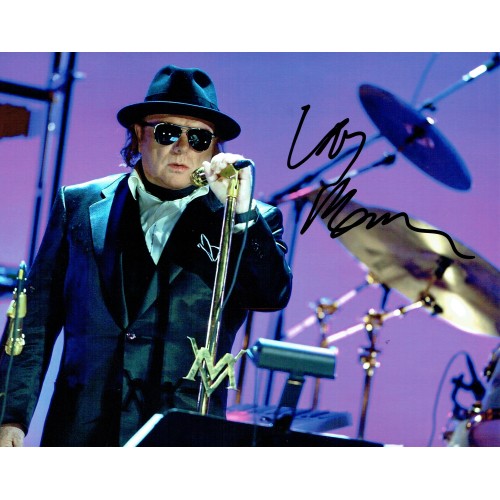 Van Morrison Signed 8x12 inch photograph (SIGNING PROOF)