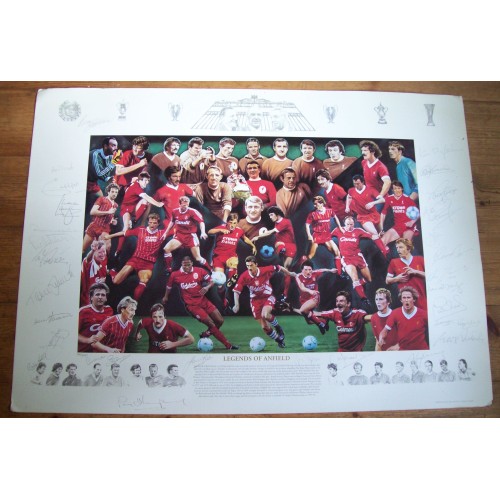 Liverpool Signed 'Legends Of Anfield' Limited Edition Print 624/2000 