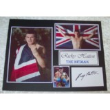 Ricky Hatton Signed Card Mounted Montage!