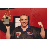Phil 'The Power' Taylor Signed 8x12 Darts Photograph