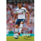Erik Lamela Signed 8x12 Tottenham Hotspur Photograph
