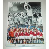 Charlie George & Ray Parlour Dual Signed 12x16 Arsenal Photograph