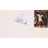  Arthur Ashe Signature on Album Page
