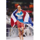 Felix Sanchez Signed 8x12 London 2012 Olympic Champion Photo!!