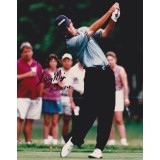 Larry Mize Former Masters Winner Signed 10 x 8 Golf Photograph