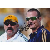 Stuart Clark 8x12 Signed Australia Cricket Photograph