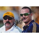 Stuart Clark 8x12 Signed Australia Cricket Photograph