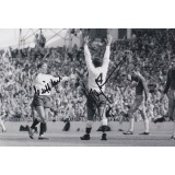Alan Mullery & Cliff Jones 8x12 Duel Signed Spurs Photograph