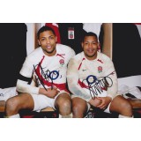 Delon Armitage & Steffon Armitage Dual Signed 8x12 Photo Rugby England