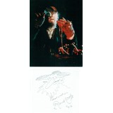 Oliver Twist Ron Moody Signature Piece With Doodle of Fagan.