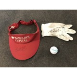 Darren Clarke Signed & Used Visor, Glove & Ball From The 2006 Open Championship