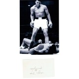 Muhammad Ali Autograph 1960's Signature + 8x10 KO Liston Photograph