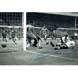 Bobby Smith & Bryan Douglas Dual Signed 1963 England v Brazil 8x12 Photograph