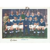 Chelsea 1938/39 Signed By 11 Sherman's Pools Searchlight on Famous Teams Football Card