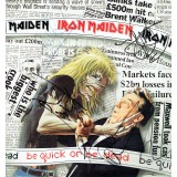 Iron Maiden Band Signed By Four Be Quick Or Be Dead Album