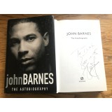 John Barnes Signed Hardback Book THE AUTOBIOGRAPHY