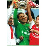 Petr Cech Signed Arsenal FA Cup 8x12 Photograph