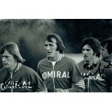 Peter Barnes & Bob Latchford Dual Signed 8x10 England Photograph