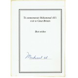 Muhammad Ali Signed Book Plate 1993/94 