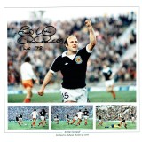 Archie Gemmill Signed Collage Scotland 1978 World Cup  16 x 12 inch Football Photograph