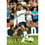 Curtis Davies Signed Derby County 8x 12 Inch Football Photograph