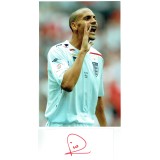 Rio Ferdinand Cut Signature With 8x12 England Photo!