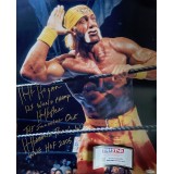 Hulk Hogan Signed 20 x16 Inch WWE Wrestling TRISTAR Authenticated Photograph