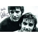 Willie Morgan Signed 12 x 8 inch George Best Football Photograph