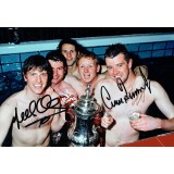 Gary Pallister and Lee Sharpe Man United Signed 12 x 8 inch Photograph