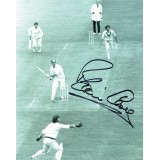 Cricket Brian Close 10x8 Signed B/W Photo Pictured In Action For England Against Australia.