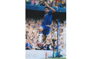 Diego Costa  Signed 8x12 Chelsea Photo