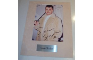 Sam Smith  Signed  8x12 Mounted Photograph