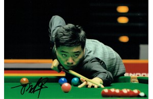 Ding Junhui Signed Snooker 8x12 Photograph