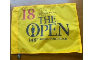 Rory Mcilroy Signed  Royal Portrush 2019  Open Golf Flag (Rare Full Un-Rushed Autograph).