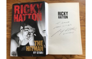Ricky Hatton Signed Hardback Book THE HITMAN MY STORY