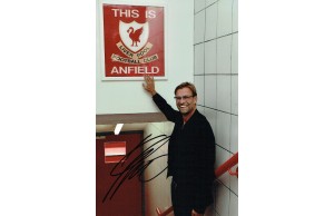 Jurgen Klopp Signed 8 x 12 Inch Liverpool Football Manager Photograph 