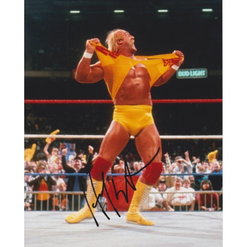 Hulk Hogan Signed 8x10 Wrestling Photo
