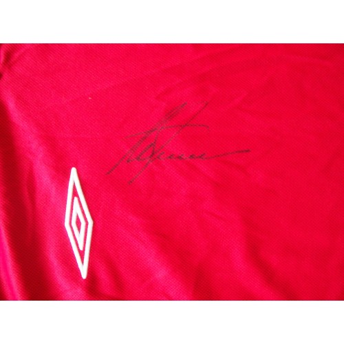 Alan Shearer Signed Replica England Away Shirt