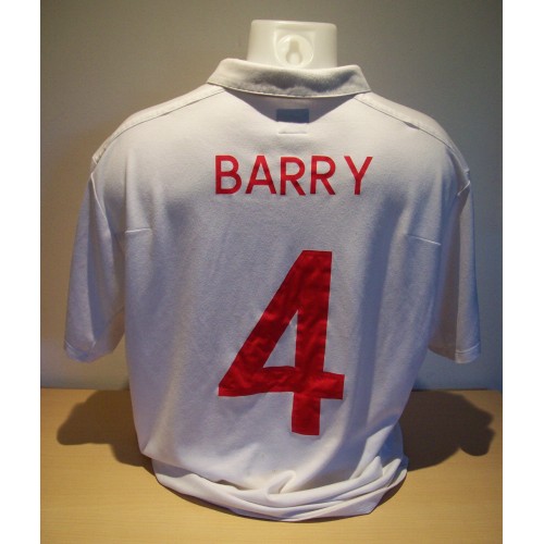 Gareth Barry Game Worn 2009 England vs Brazil Shirt RARE!!