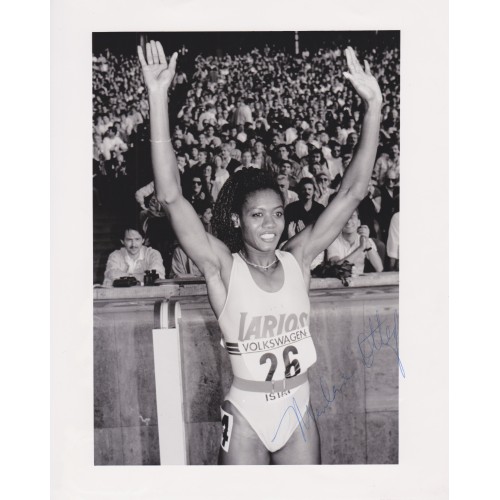 Merlene Ottey Olympic Champion Signed 8x10 Photograph