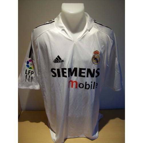 Zinedine Zidane Game Worn Real Madrid Shirt Season 2004-05