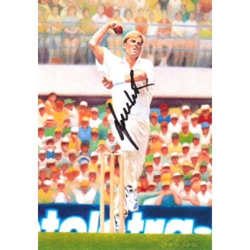 Shane WARNE 8x5 Signed Photo!
