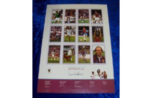Dennis Mortimer Signed Aston Villa European Cup 23x16 Inch Poster