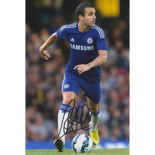 Cesc Fabregas Signed 8x12 Inch Chelsea Photograph