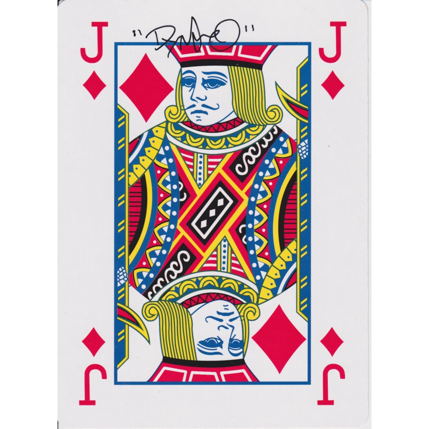 Dynamo Signed 8x11 Playing Card 25060