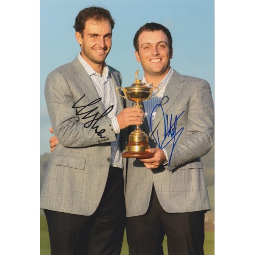 Molinari  Brothers Signed By Both  2010 Ryder Cup Photograph