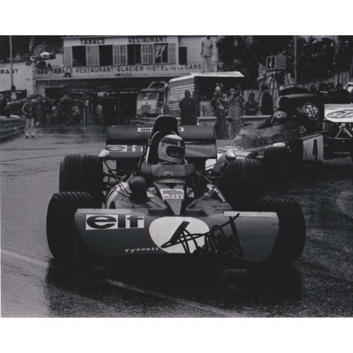 Jackie Stewart Signed 8x10 Grand Prix Photo