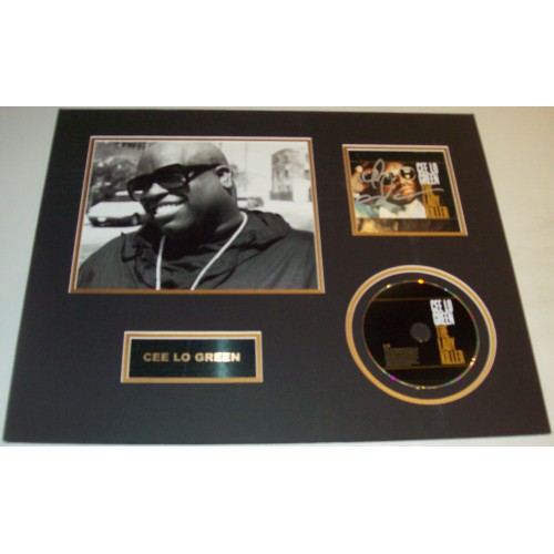 Cee Lo Green Signed CD Insert & Mounted Display